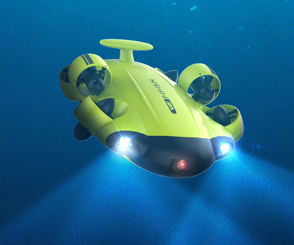 ROV - Remotely Operated Vehicle em operação subaquática
